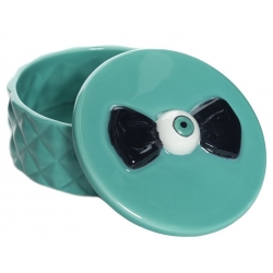 Szkatułka z Kokardą i Okiem - Sourpuss Eyeball Jewelry Box